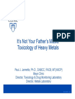 Toxicology of Heavy Metals