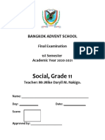 Final Exam g11 Social