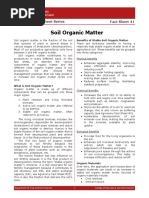 Soil Organic Matter: Fact Sheet 41 Agronomy Fact Sheet Series