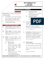 Classification of Numbers