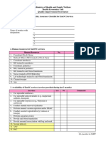 Quality Assurance Checklist For EmOC Services - UHC DH - 1