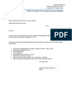 FORM-CR2 Sample Letter For Required Documents Submission