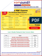 Last Six Months National State Current Affairs PDF