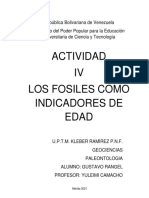 Actividad Iv Los Fosiles Como Indicadores de Edad