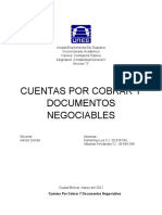 Cuentas Por Cobrar y Documentos Negociables..