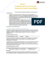 Resumen Tema 2 - Uned Psicometría