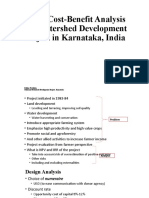 Social Cost-Benefit Analysis of A Watershed Development Project