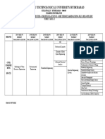 B.Tech R-18 III - II Mid - II Exams Timetabl