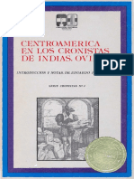 Centro América en Los Cronistas de Indias. Oviedo I, Gonzalo Fernández Oviedo y Valdez.