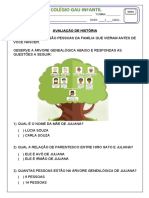 Avaliação História - 1º Trimestre - 2021