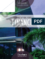 Essentials of Real Estate Finance 15th