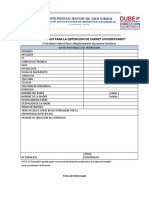 FORMULARIO Carnet Oficial