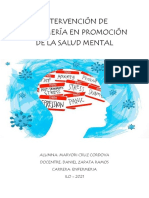 Intervención de Enfermería en Promoción de La Salud Mental