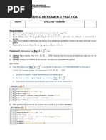 Modelo de Examen o Practica Calificada