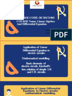 Course Code: Bcs01T1003 COURSE Name: Linear Algebra and Differential Equation