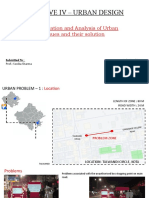 Elective Iv - Urban Design: Identification and Analysis of Urban Issues and Their Solution