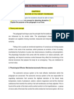 Chapter IV - The Foundation of Polygraph Techniques