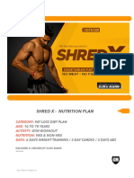 SHRED X Nutrition Plan by Guru Mann