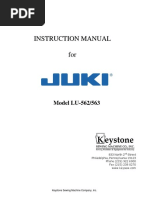 Juki LU-563 Instruction Keyfooter