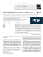 Valproate For Agitation in Critically Ill Patients - A Retrospective Study-2017