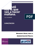 Microsoft Excel para La Administracion Publica - Modulo Unico 1