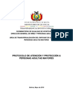 Protocolo de Atención y Protección A Personas Adultas Mayores