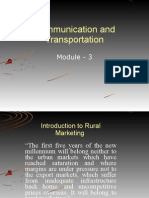 Communication and Transportation: Module - 3