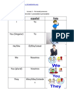 Lesson 1 - Personal Pronouns