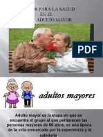 Adulto Mayor Educacion Sanitaria