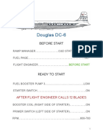 Douglas DC-6: Before Start