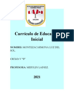 Cuadro Comparativo Currículo de Educación Inicial