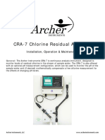 CRA-7 Chlorine Residual Analyzer: Installation, Operation & Maintenance