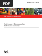 BS en 15341-2019 - Maintenance Key Performance Indicators