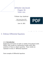 Math1231 Calculus Chapter 3A: TERM II 2021