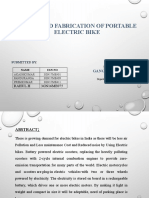 Design and Fabrication of Portable Electric Bike: Rahul.H 3GN16ME075