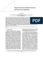 Co-Ordinated Design of Power System Stabilizer Parameters Using Particle Swarm Optimization