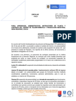 19-2-2021-002230 Circular - Suspensi0n de Actividades