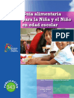 GUIA ALIMENTARIA PARA LA NIñAS Y EL NIñO EN EDAD ESCOLAR