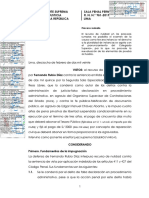 Prescripcion Falsa Declaracion de Proceso