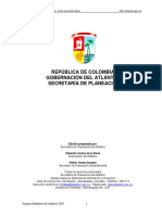 República de Colombia Gobernación Del Atlántico Secretaría de Planeación