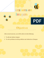 Addition and Subtraction of Integers