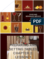 Chapter 2 Lesson 1 Preparing and Setting Tables