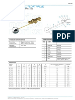 Brass CR Ball Float Valve: Comply With Bs1212: Part1: 1990