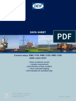 Data Sheet: Current Relays, RMC-111D, RMC-122D, RMC-132D ANSI Codes 50/51