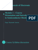 ECE 027 - Module 1 - Introduction About Semiconductor Diodes