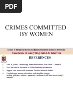 Crimes Committed by Women: Excellence in Analyzing Mind & Behavior