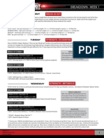 Breakdown - Week 1: Monday