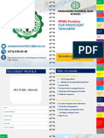 RPMS Portfolio: For Proficient Teachers