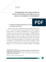 A Responsabilidade Civil Extracontratual Nos 50 Anos de Vigência Do Código Civil: Um Olhar À Luz Do Direito Contemporâneo