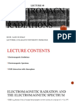 Electromagn Etic Radiations: Lecture #8